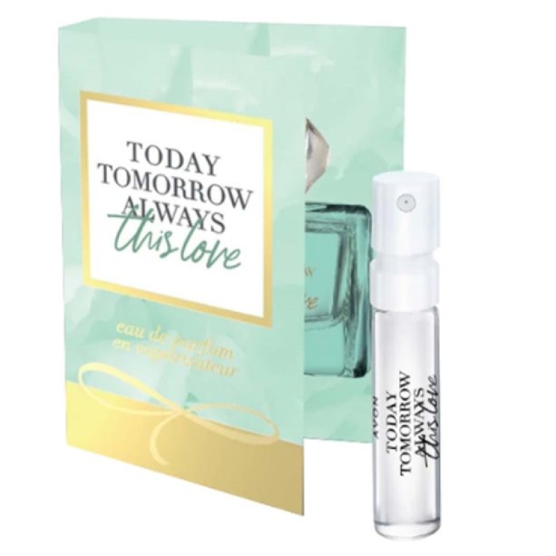 AVON TTA THIS LOVE für Sie EdP Spray / Karte mit Sprühprobe